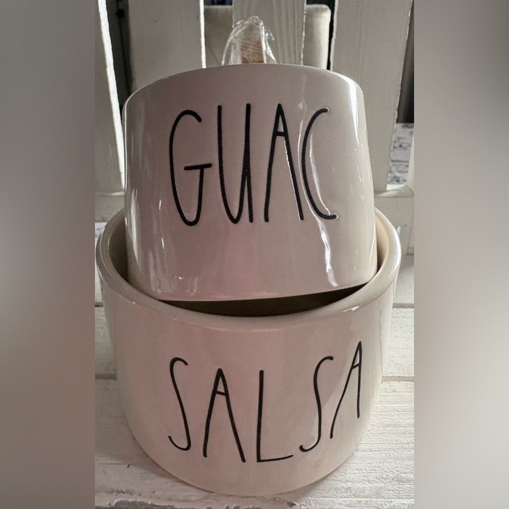 Rae Dunn Cream Guac and Salsa Bowls
